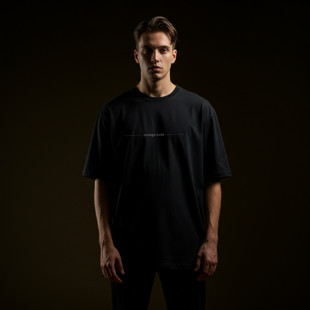 Shiva "Divine Energy" Oversized Graphic Black Tee – Levique Luxe Essential