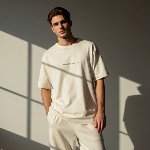 Shiva Divine Energy White Oversized Tee | Levique Luxe | Sanatan Streetwear Levique Luxe