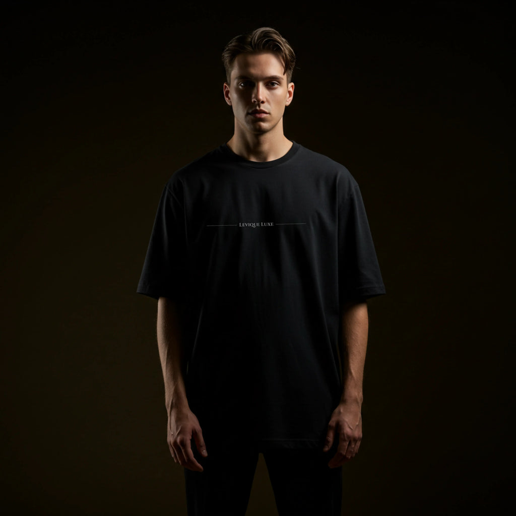 Shiva Divine Energy Black Oversized Tee | Levique Luxe | Sanatan Streetwear India Levique Luxe
