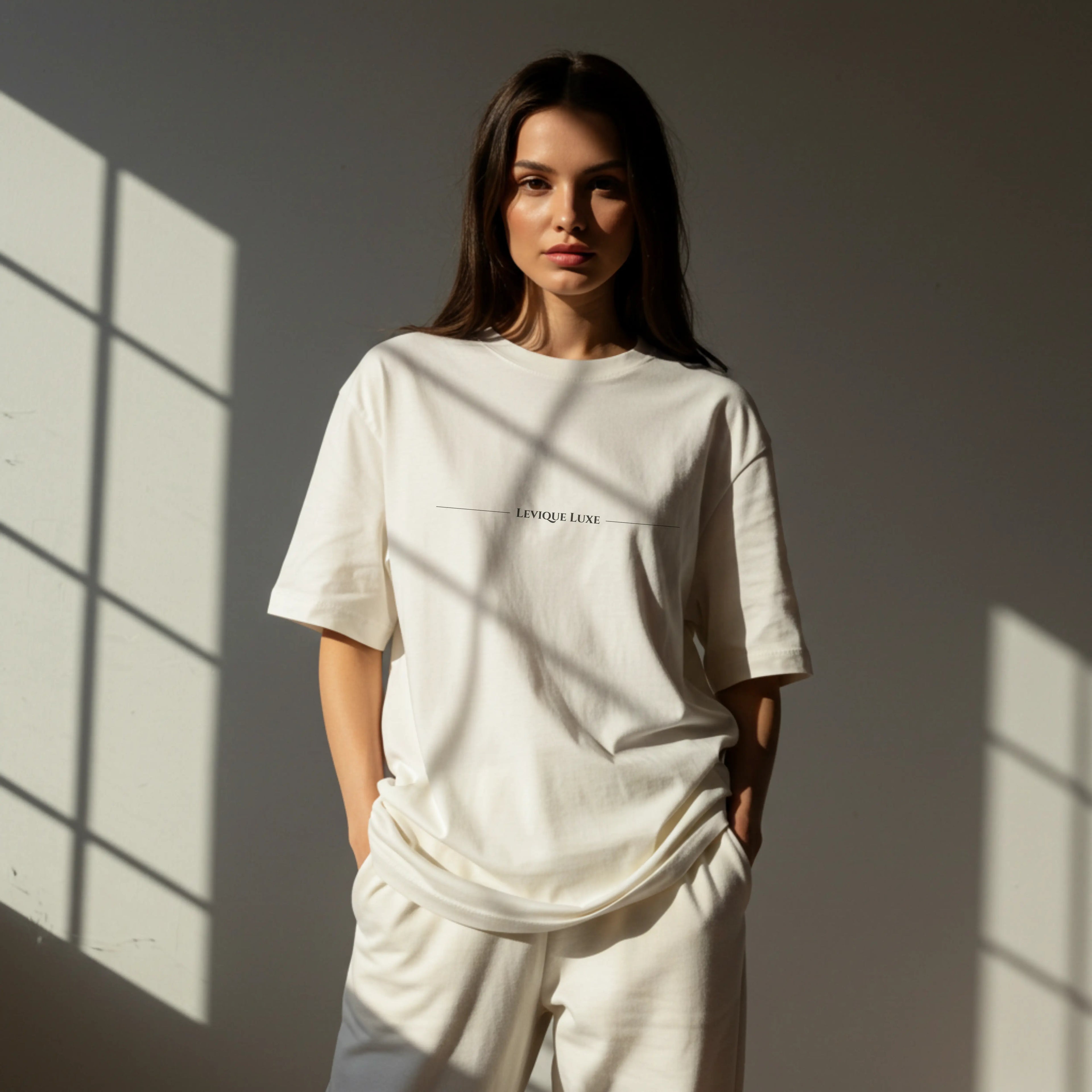 Shiva Divine Energy White Oversized Tee | Levique Luxe | Sanatan Streetwear Levique Luxe