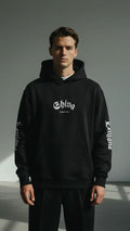 Shiva Black Oversized Hoodie | Gothic Sanatan Streetwear | Levique Luxe India Levique Luxe