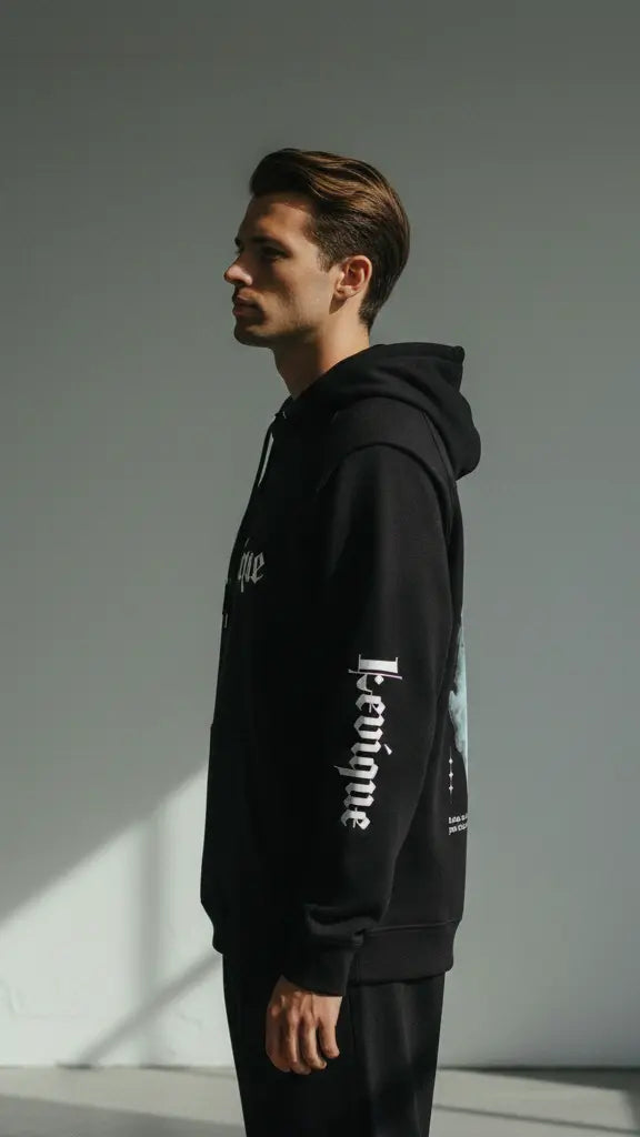 Shiva Black Oversized Hoodie | Gothic Sanatan Streetwear | Levique Luxe India Levique Luxe