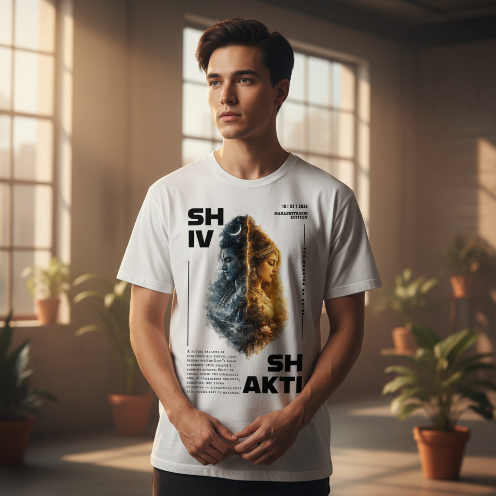LL Shiv Shakti Divine Duality T-Shirt – Mahashivratri Limited Edition