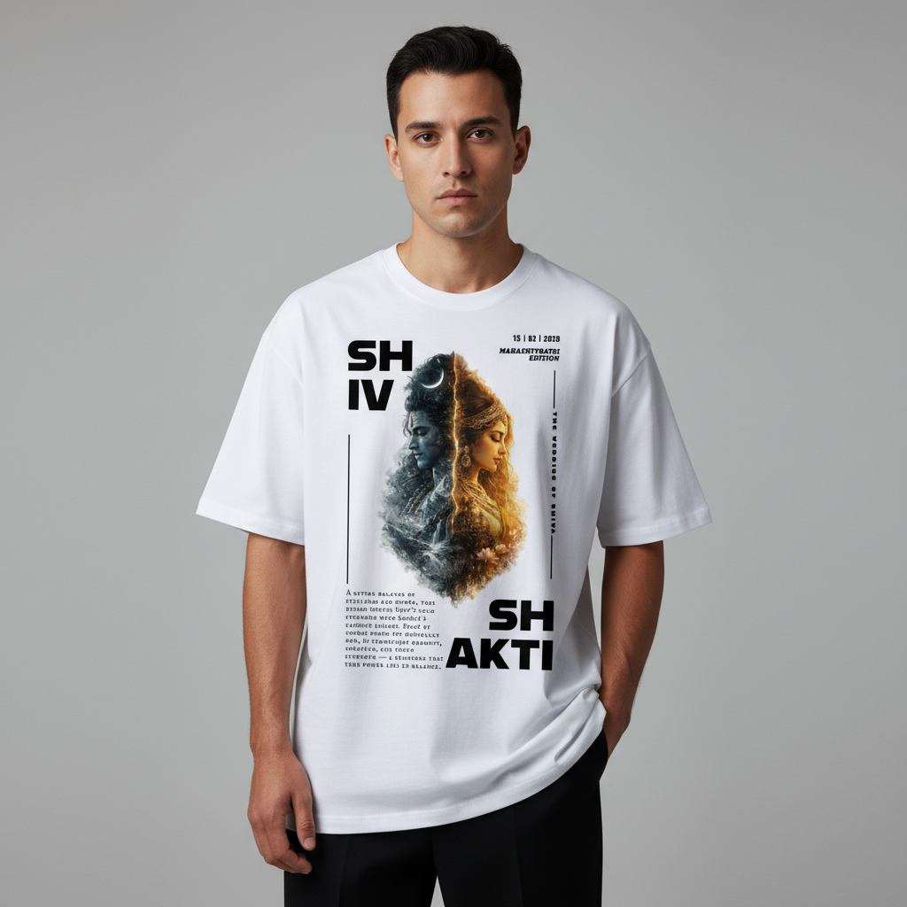 LL Shiv Shakti Divine Duality T-Shirt – Mahashivratri Limited Edition